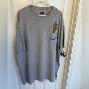 Star Wars Heather Gray Tee Size 3XL
